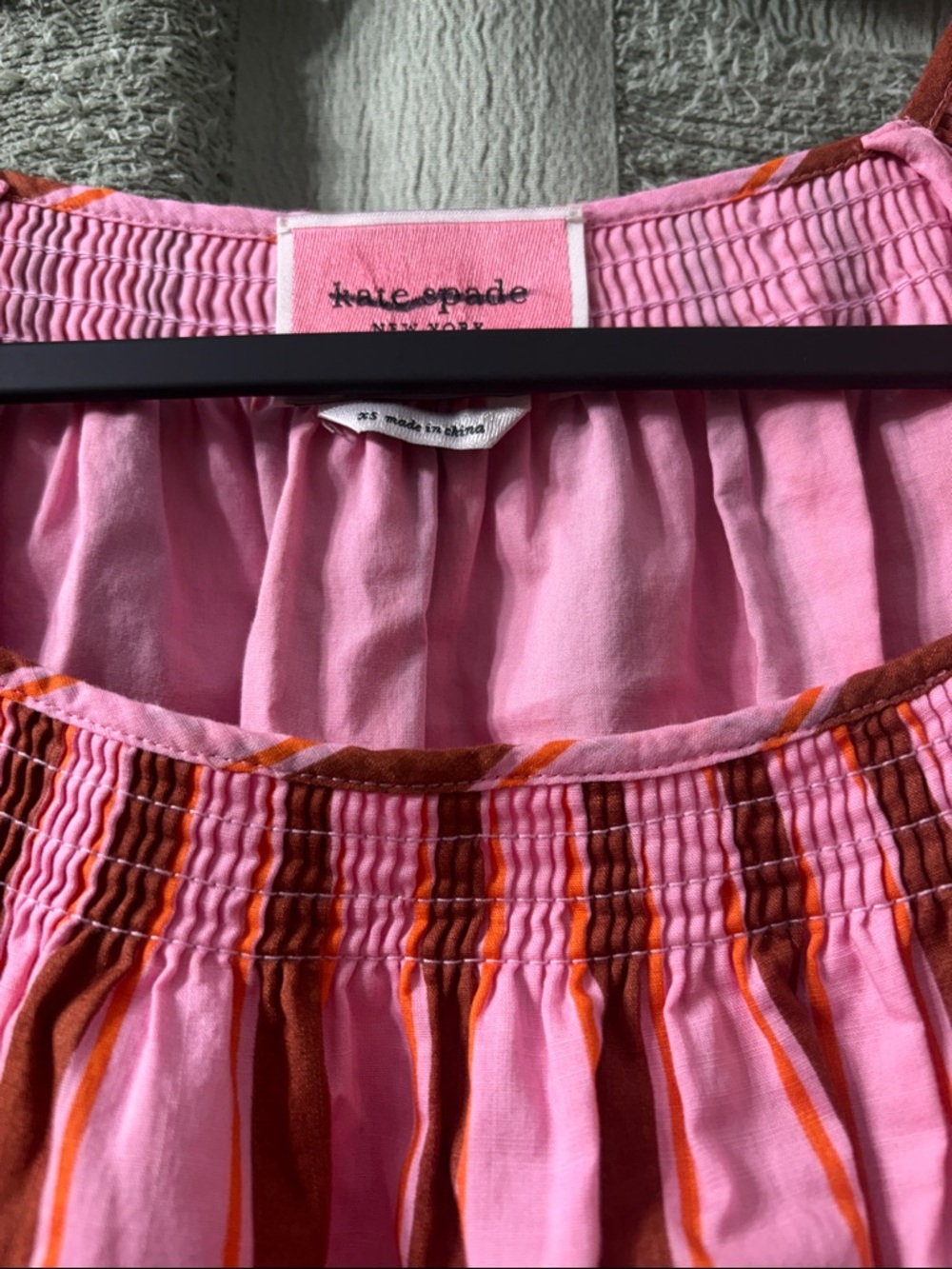kate spade Pink and Rust Striped Sundress - Picture 2 of 10